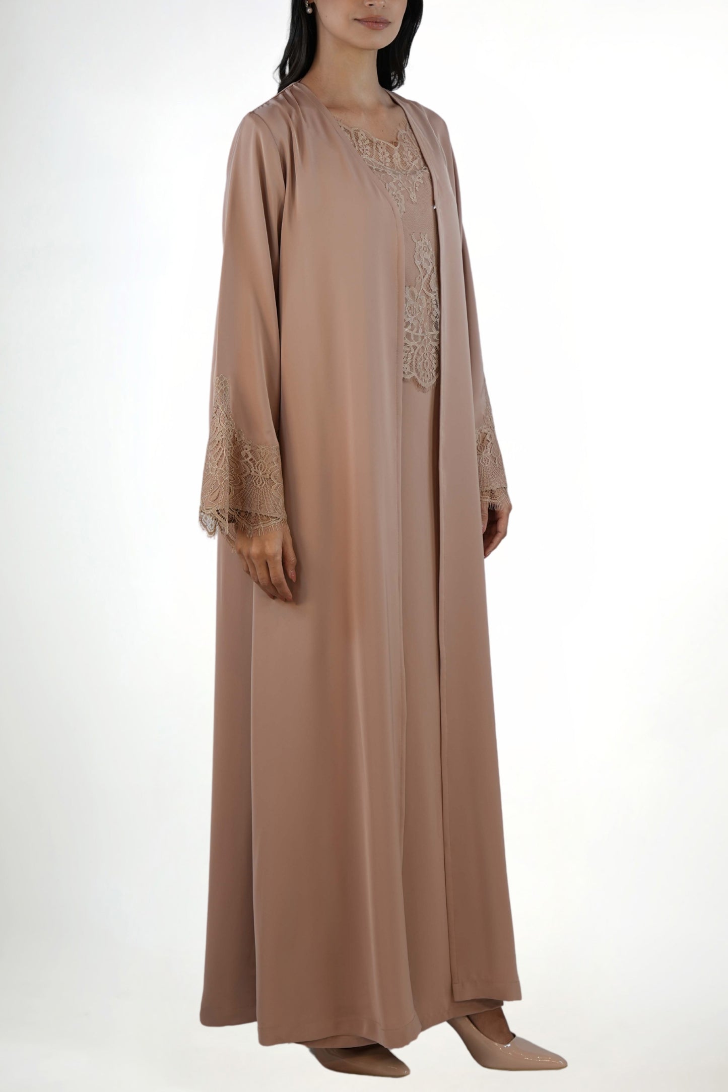 Shaden Blush Abaya Set