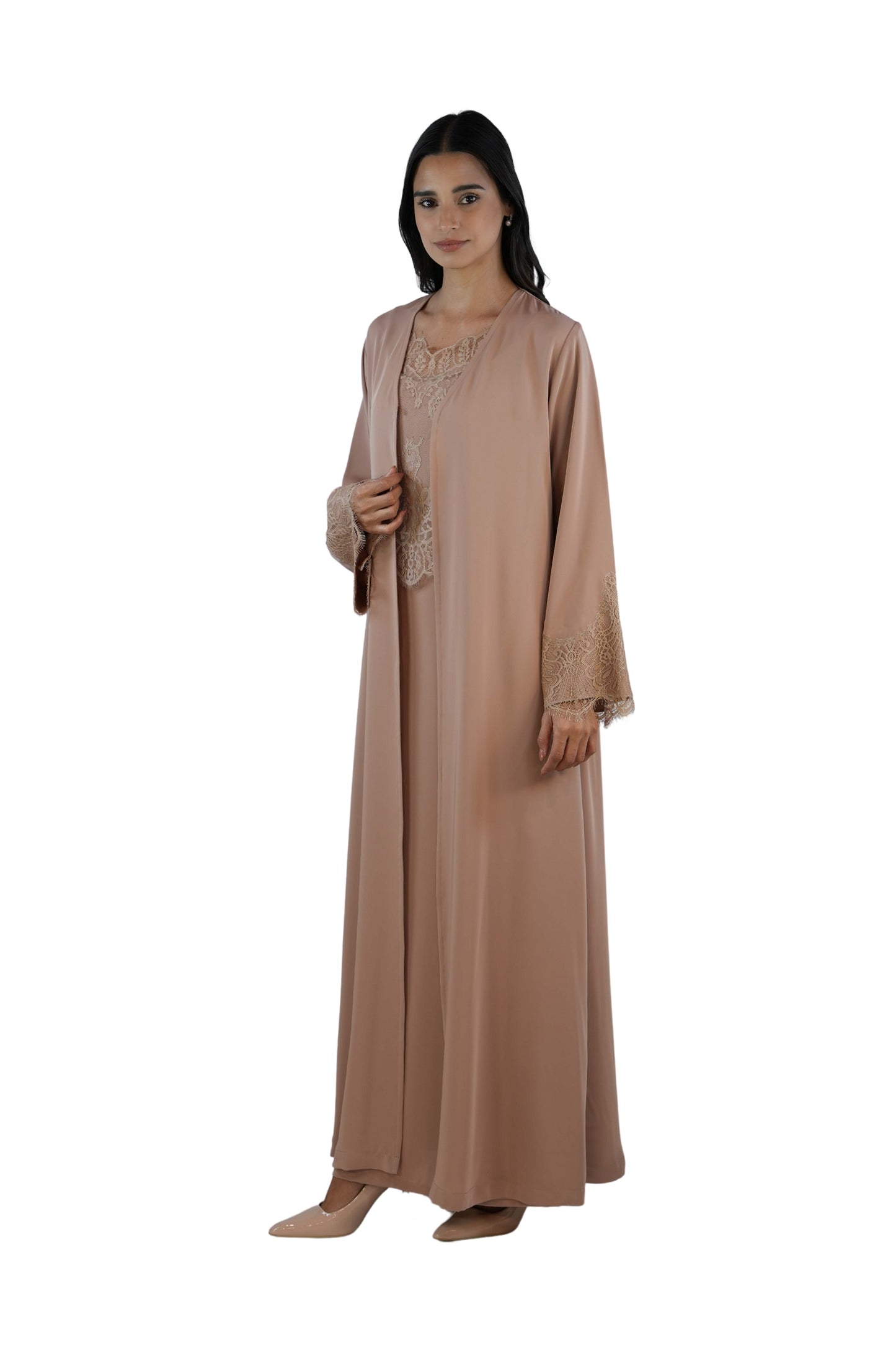 Shaden Sand Abaya Set