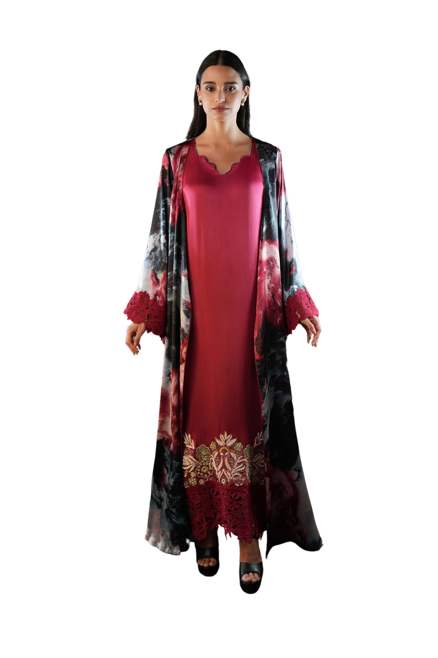 Saja Rose Abaya Set
