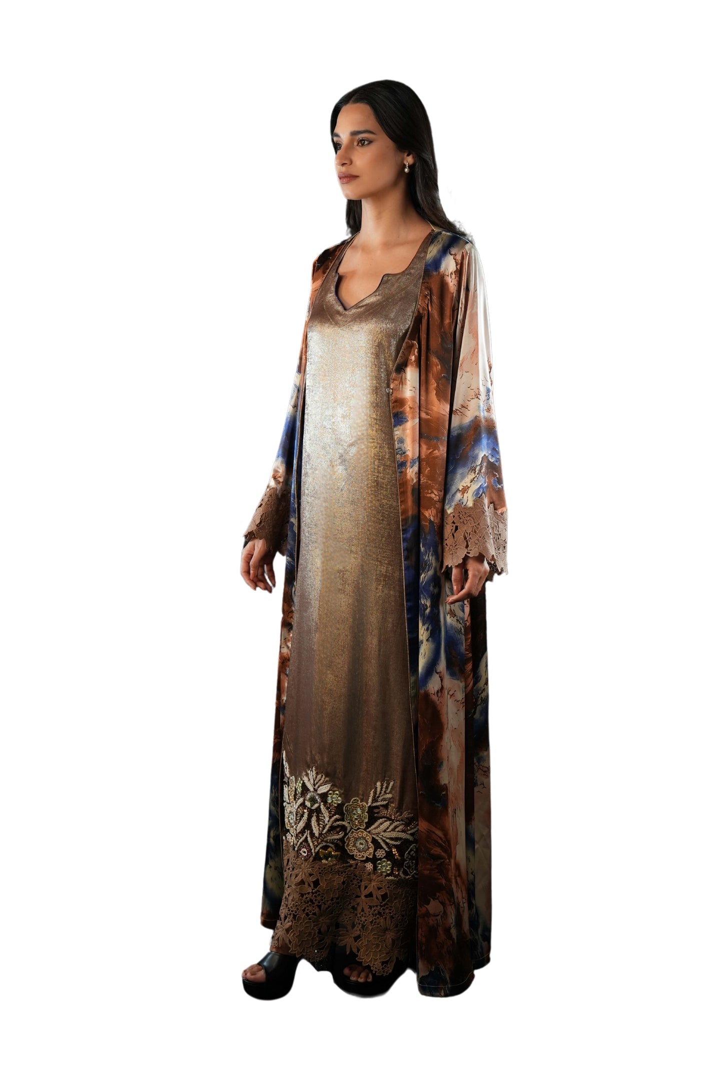 Saja Earth Abaya Set
