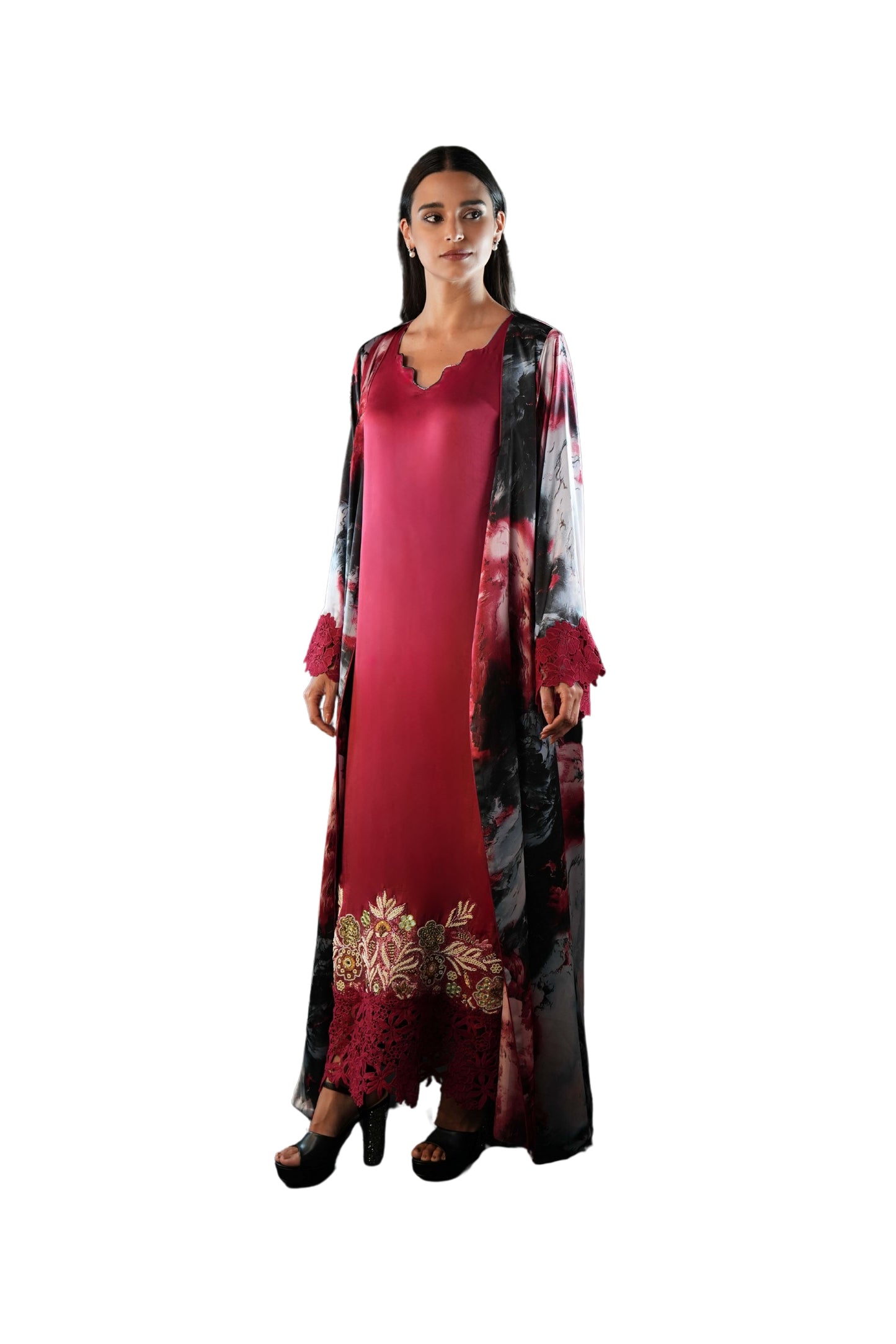 Saja Rose Abaya Set