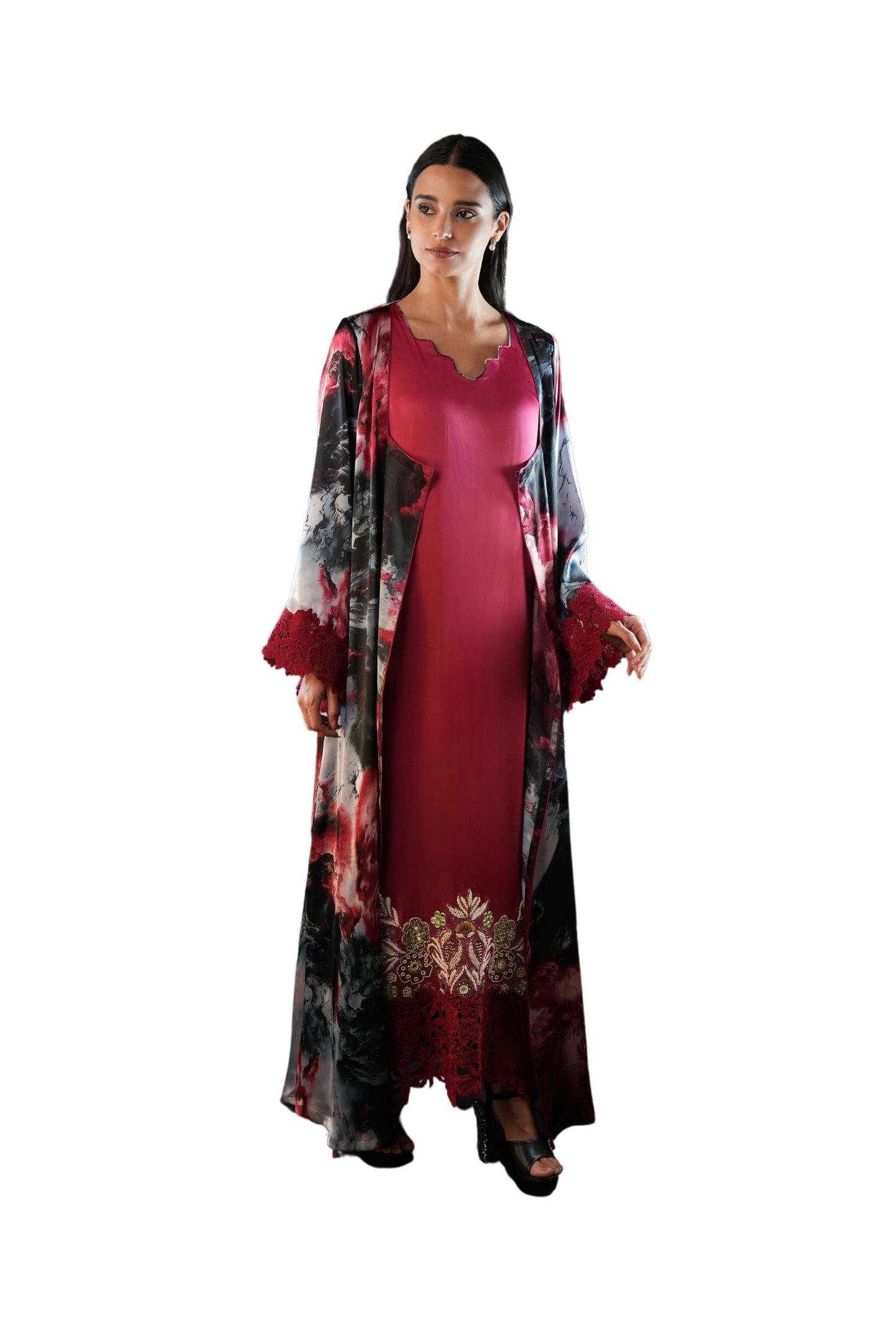 Saja Rose Abaya Set