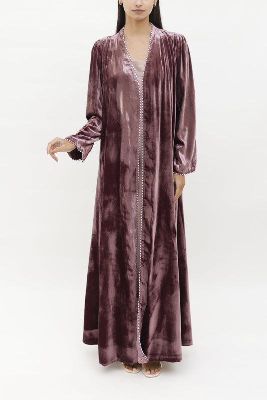 Ruwad Blush Abaya Set