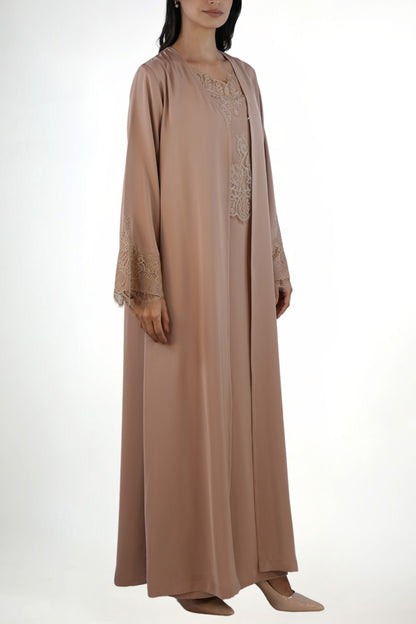 Shaden Blush Abaya Set