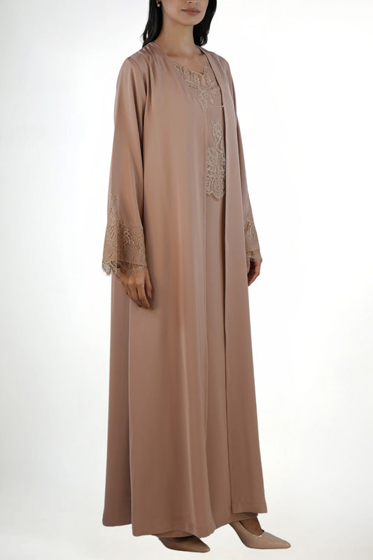 Shaden Sand Abaya Set