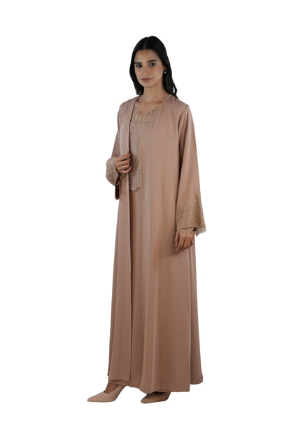 Shaden Sand Abaya Set