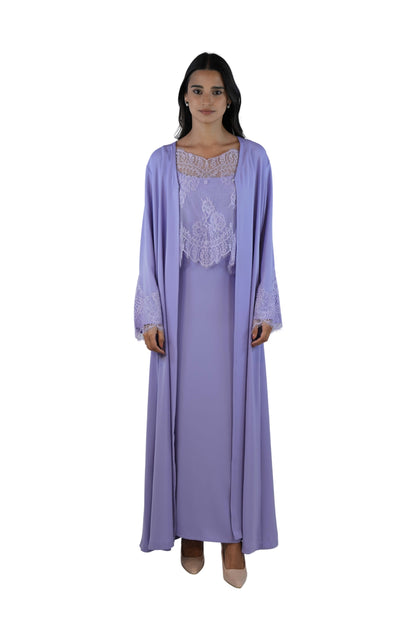 Shaden Lavender Abaya Set