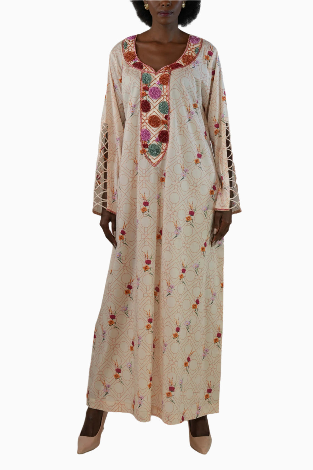 Flo Creamy Kaftan
