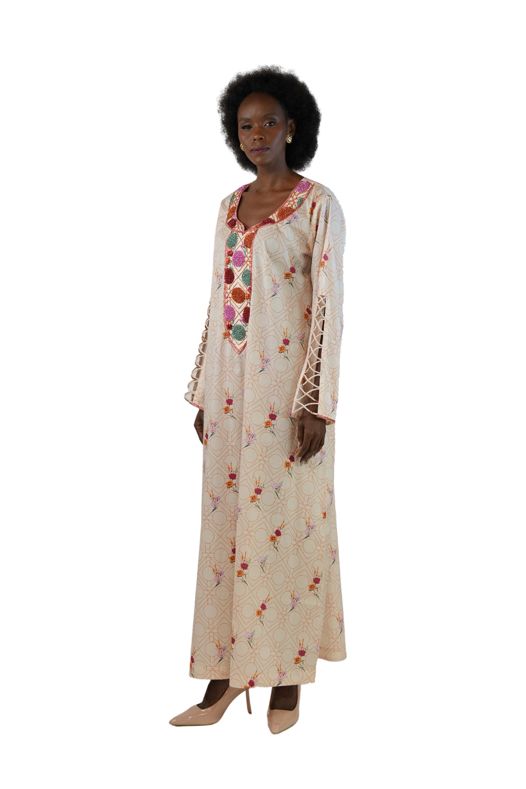 Flo Creamy Kaftan