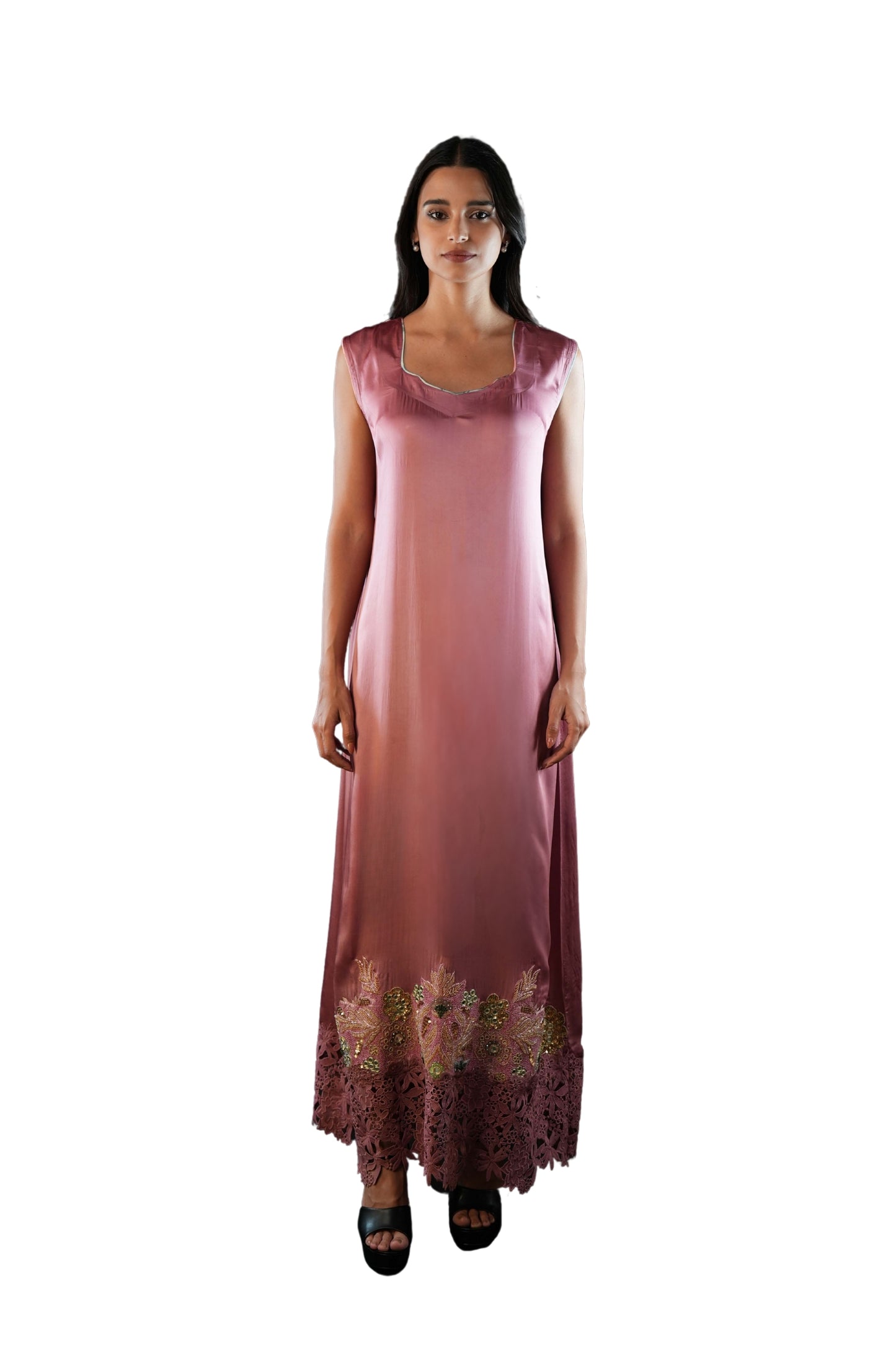 Saja Blush Abaya Set