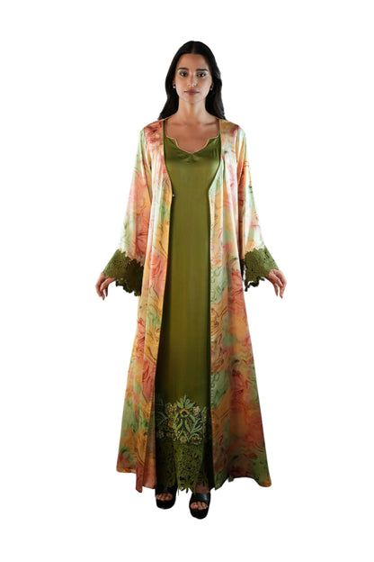Saja Leaf Kaftan Set
