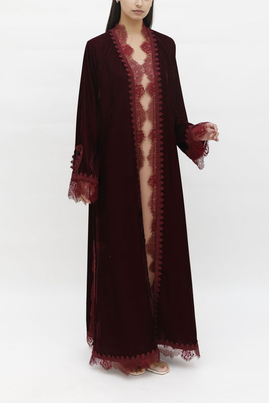 Hayan Ruby Abaya Set