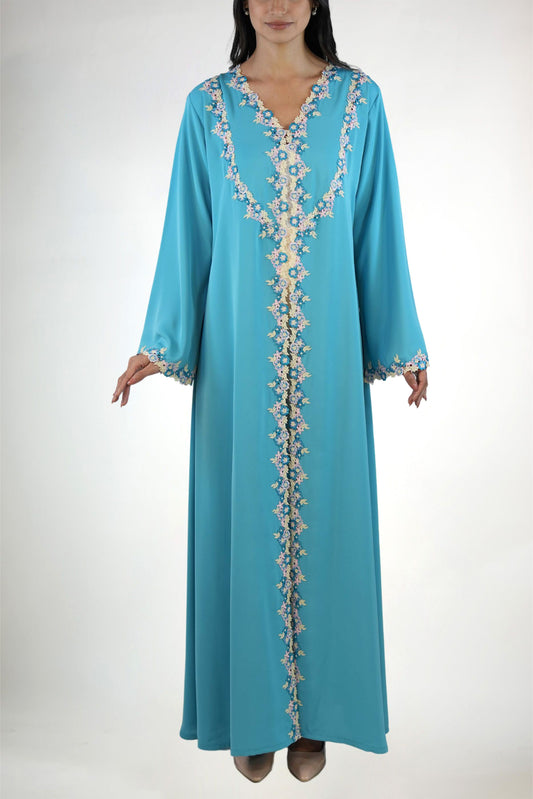 Sabah Sky Abaya Set