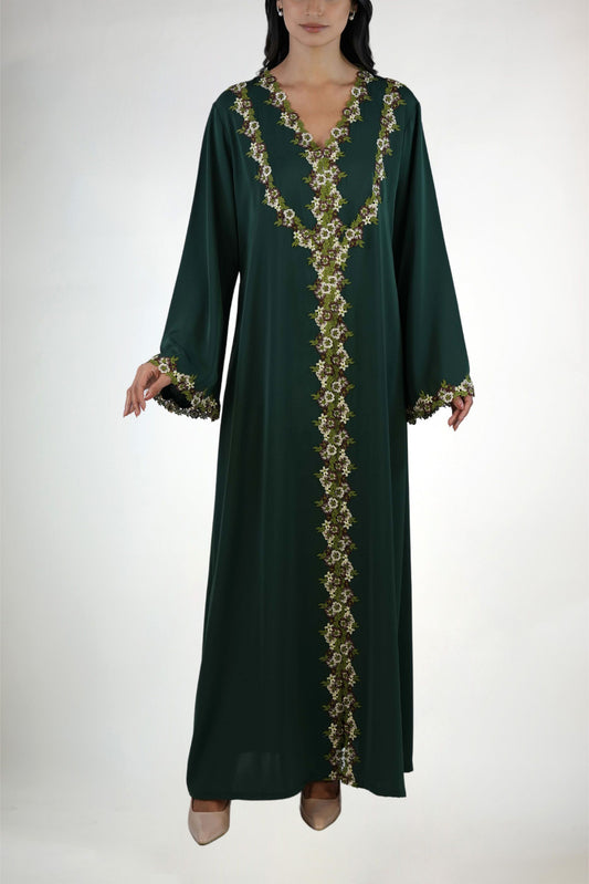 Sabah Moss Abaya Set