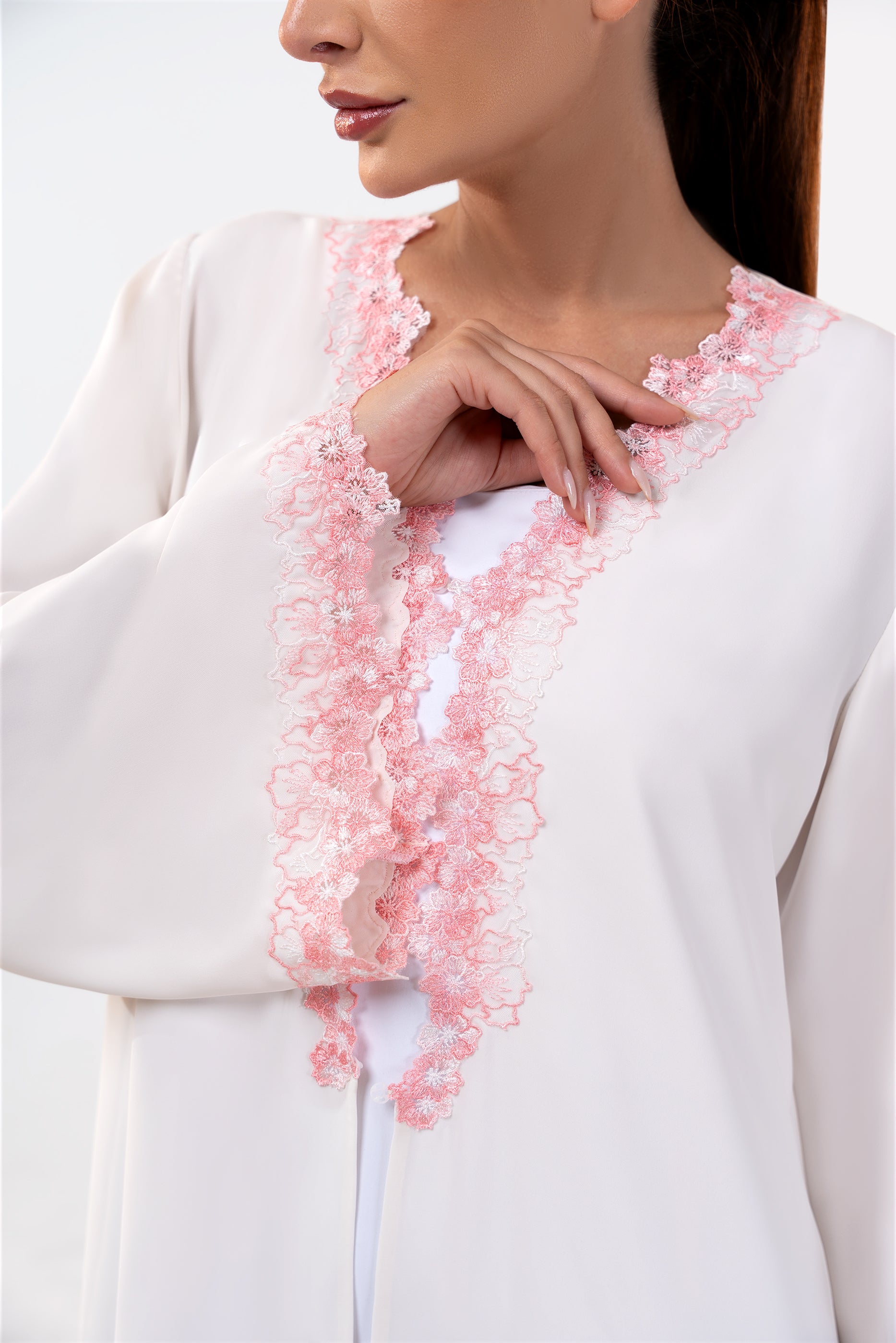 Farah Snow Abaya Set