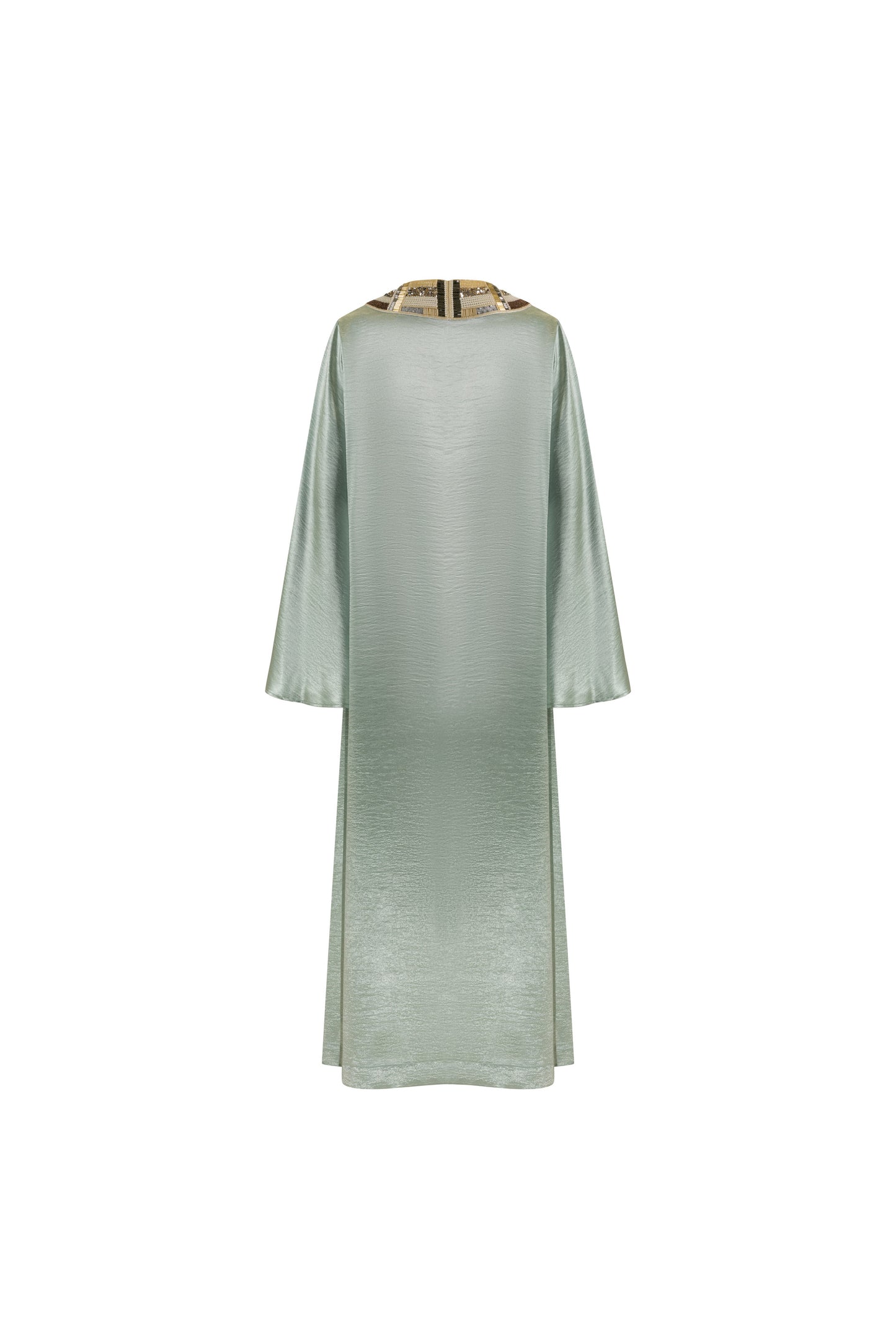 Azolla Sky Dress in Silk Satin