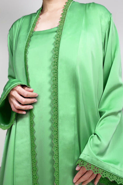 Celeste Abaya Set in Crepe Silk