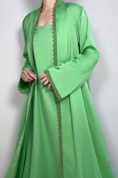 Celeste Abaya Set in Crepe Silk