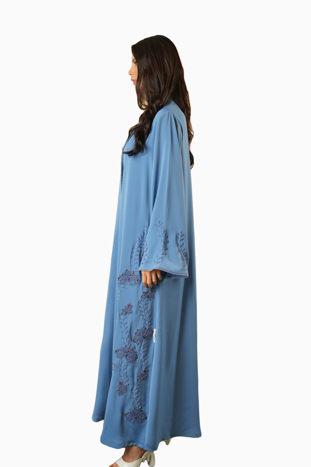 Rania Sky – Soft Crepe Embroidered Abaya
