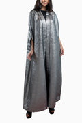Durrah Silver Abaya Set