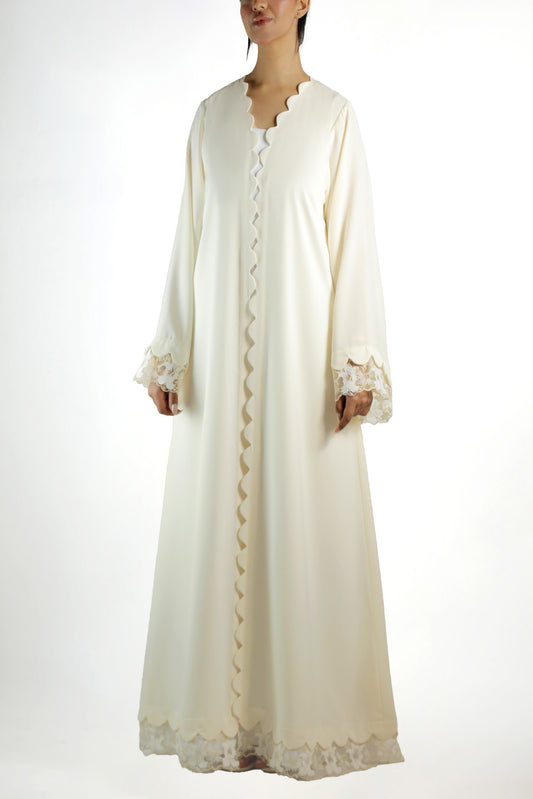 Jamilla Creamy Abaya Set