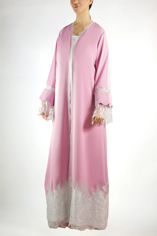 Lowlua Blush Abaya Set