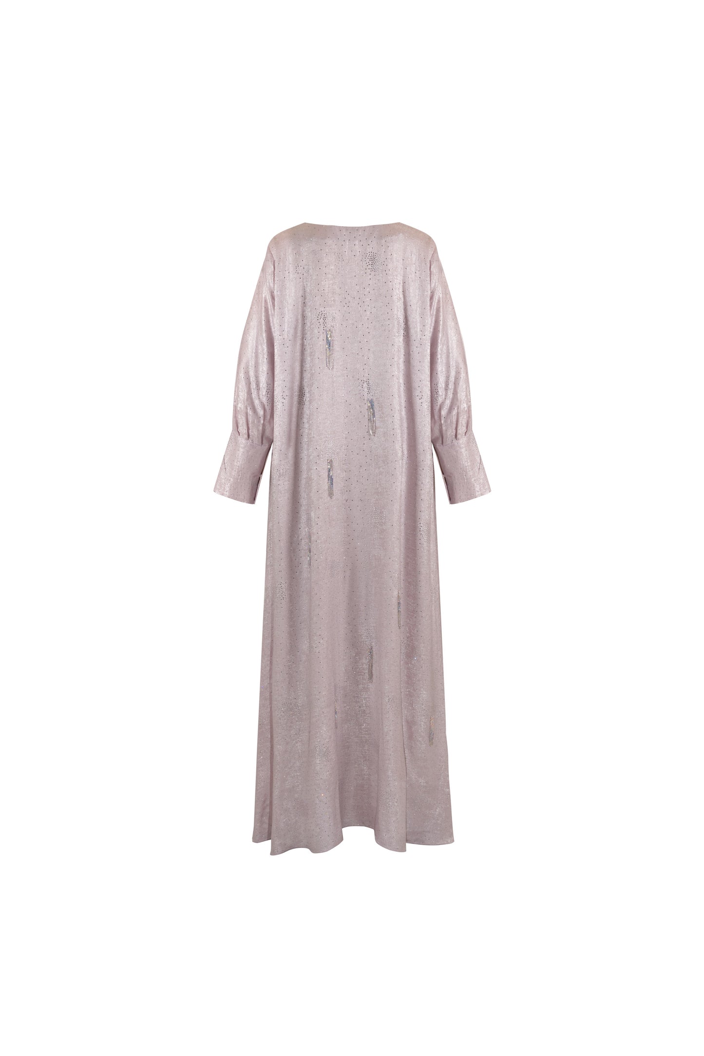 Liatris Plum Dress in Glittered Silk