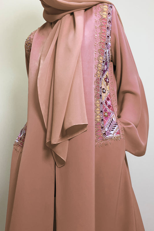 Blush Abaya Set in Dubai