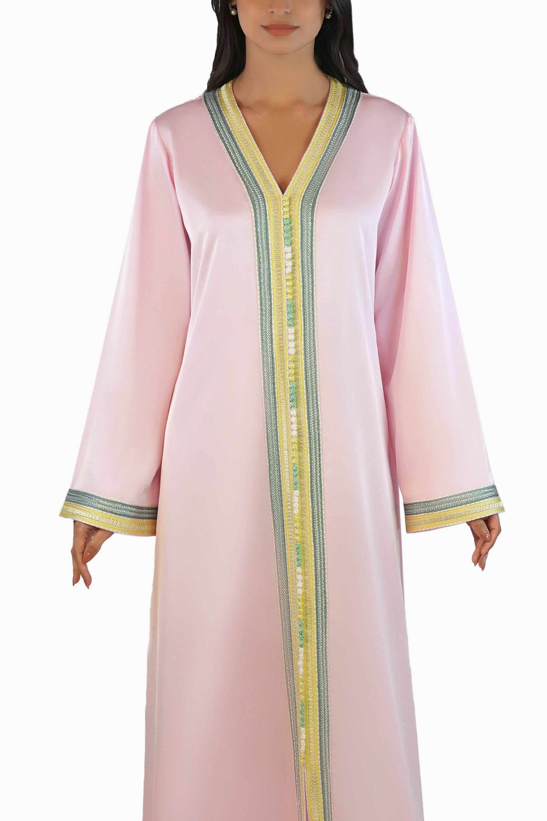 Nahla - Embellished Moroccan Inspired Kaftan Dress Set