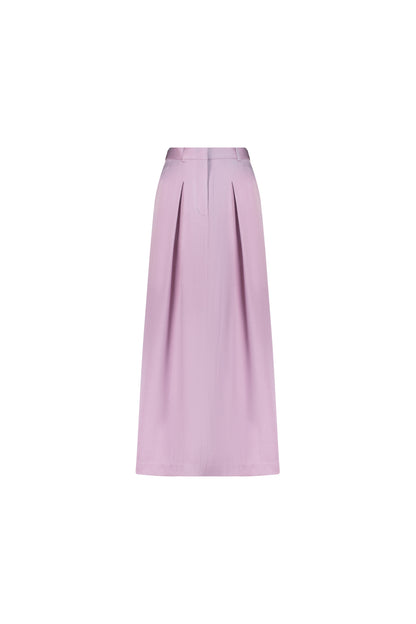 Pion Plum Skirt in Silk