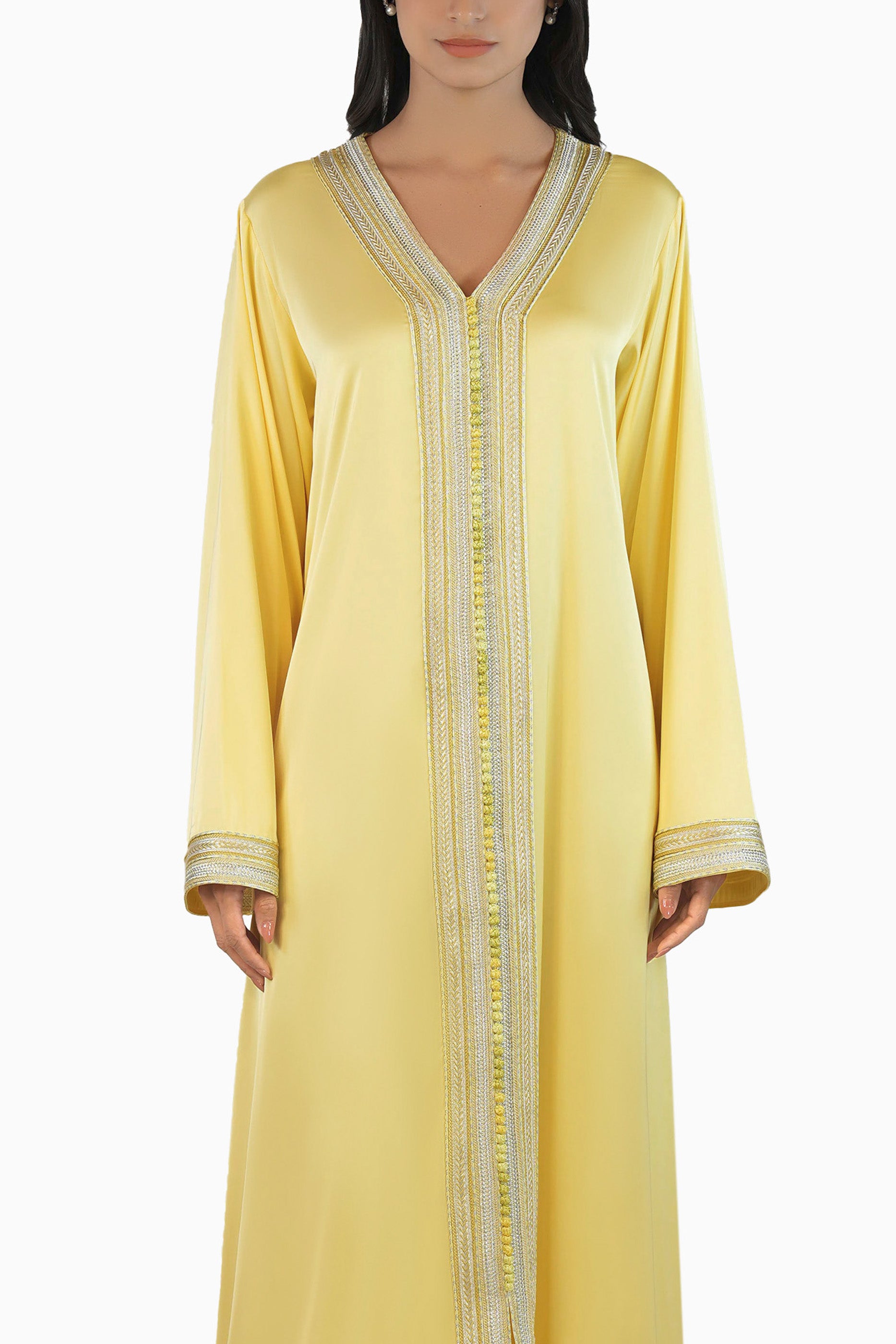 Ritaj Maize - Embellished Moroccan Inspired Kaftan Dress Set