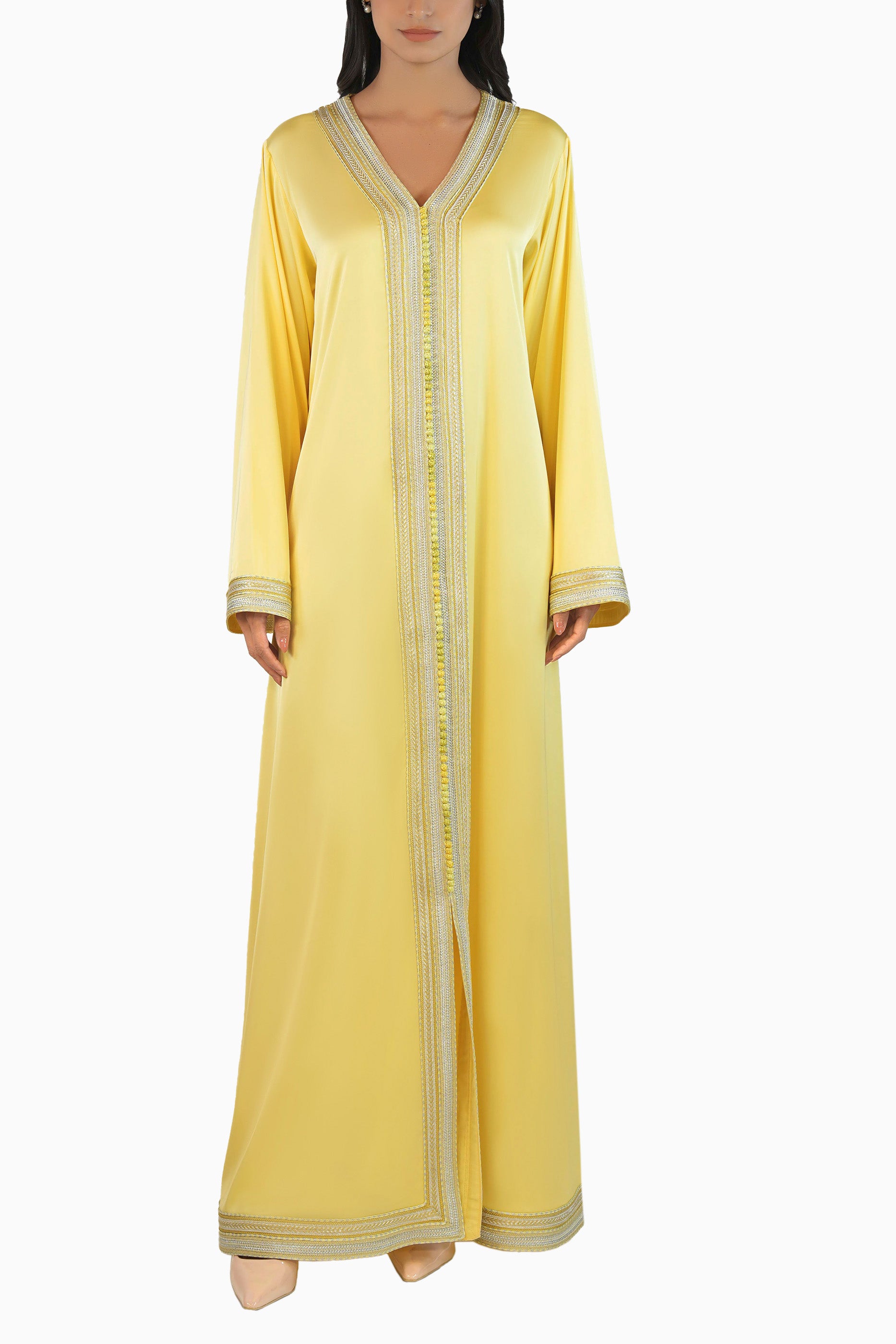 Ritaj Maize - Embellished Moroccan Inspired Kaftan Dress Set