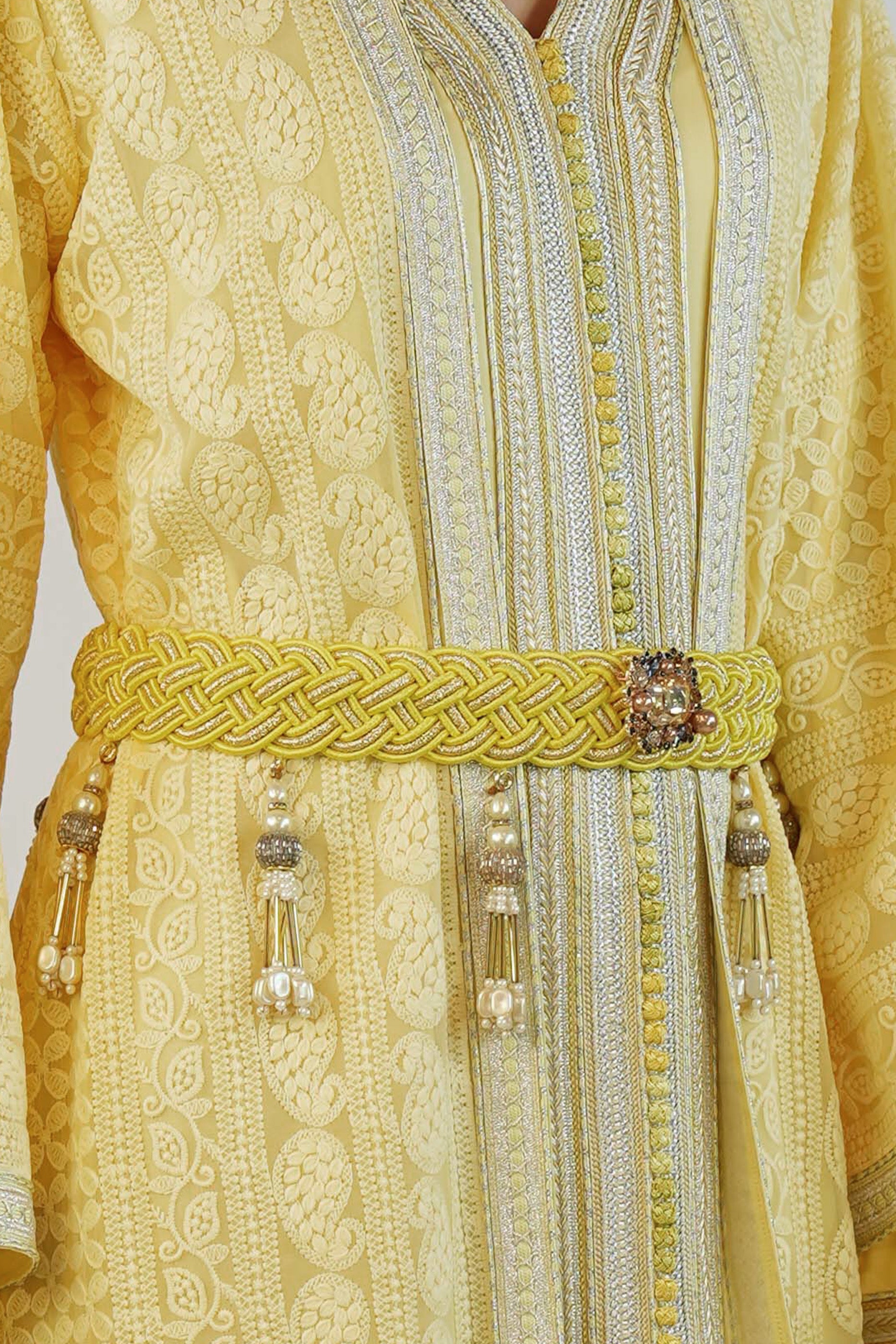 Ritaj Maize - Embellished Moroccan Inspired Kaftan Dress Set
