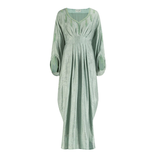 Silene Mint Dress in Silk