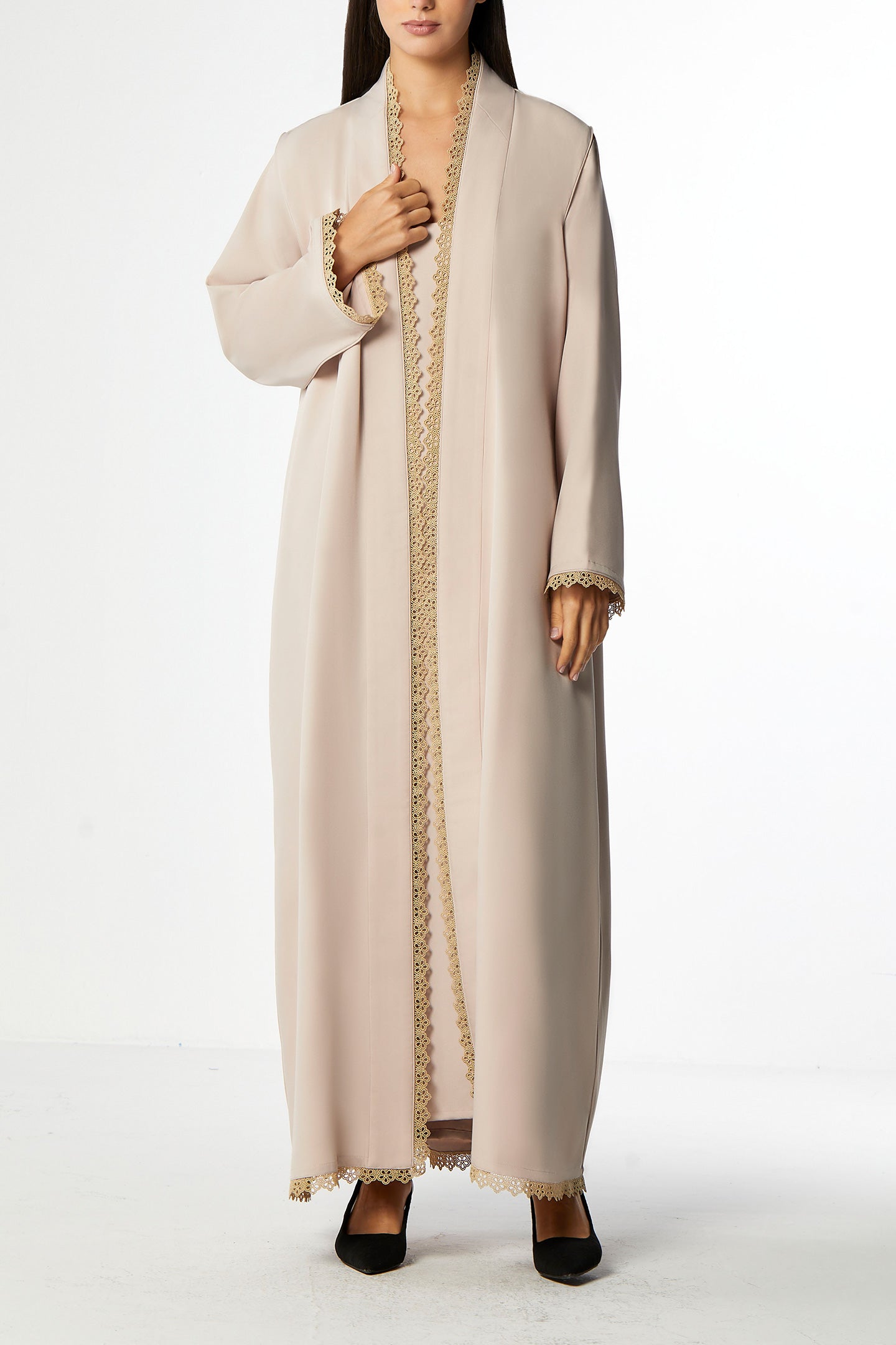 Celeste Abaya Set in Crepe Silk