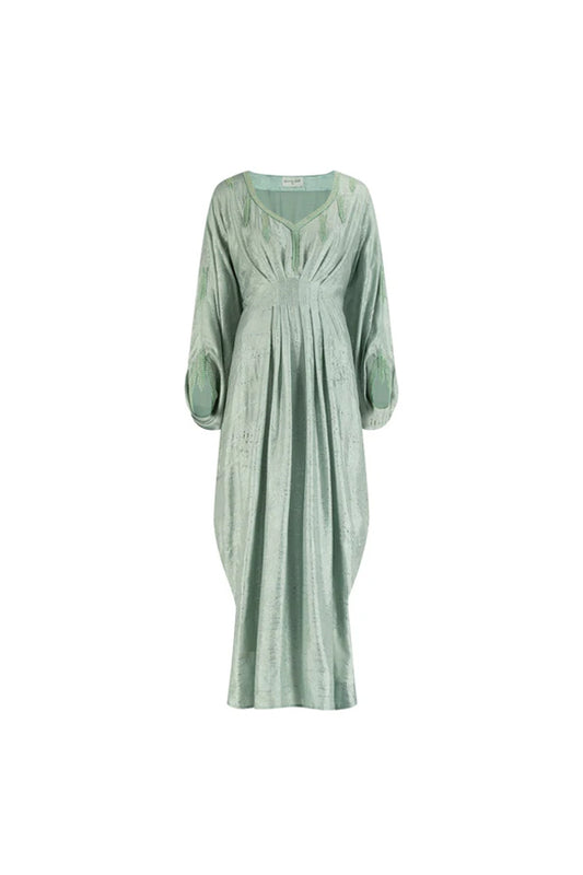 Silene Mint Dress in Silk