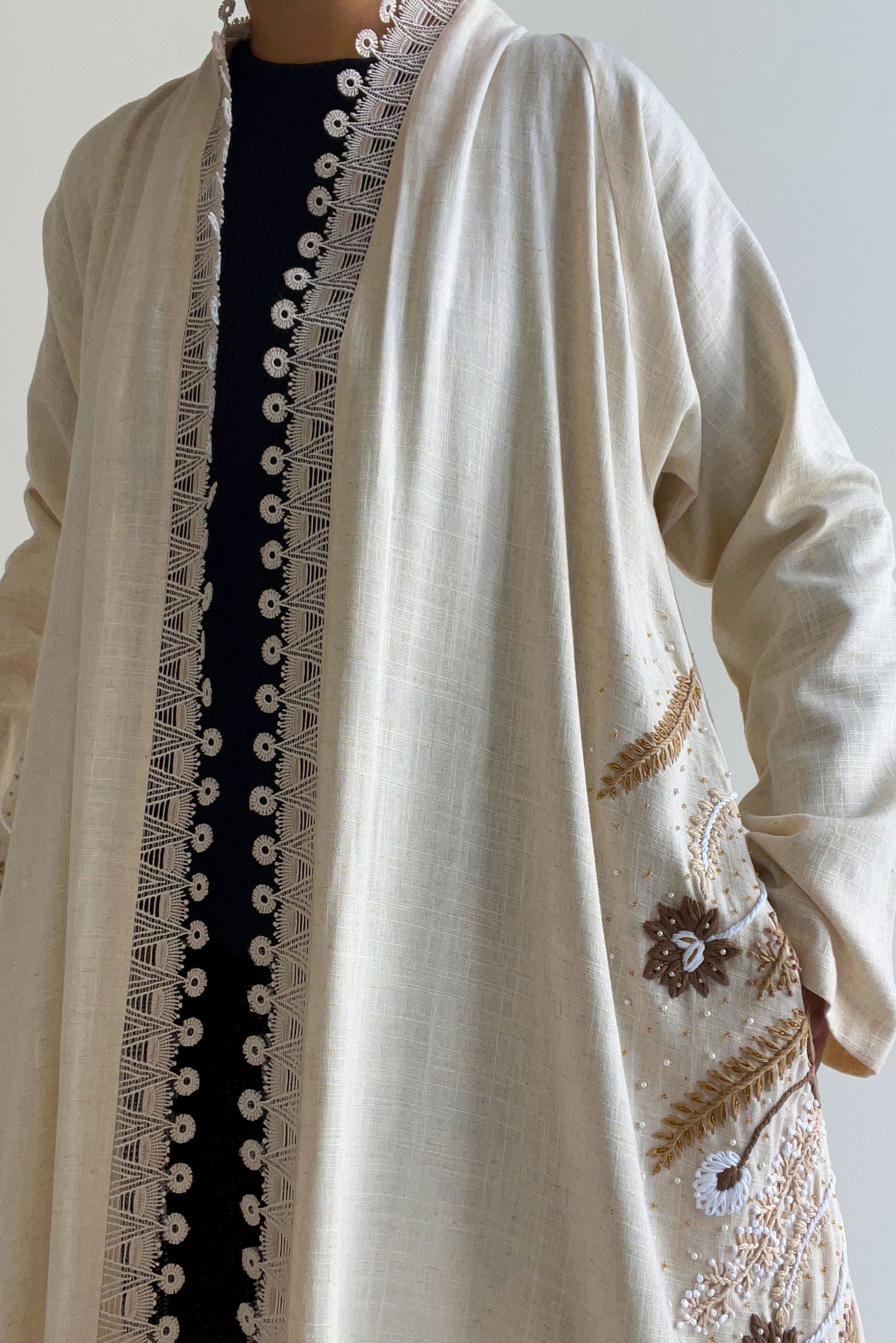 Tawny Abaya in Linen