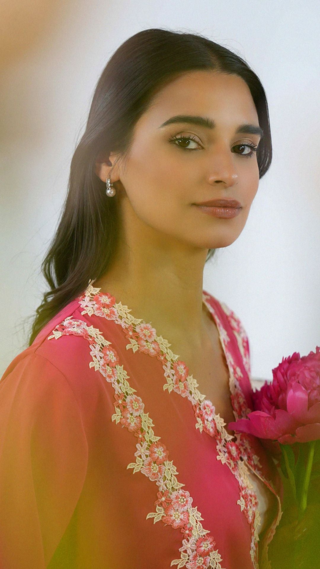 Sabah Peony Abaya Set