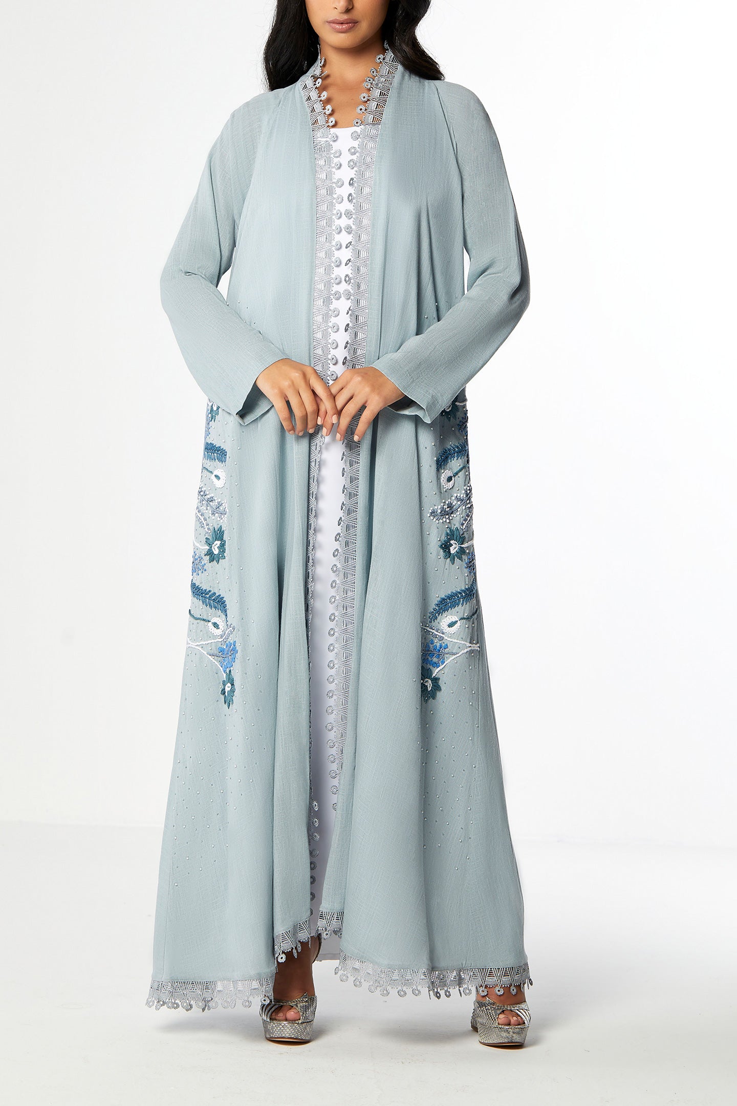 Lilac Abaya in Linen