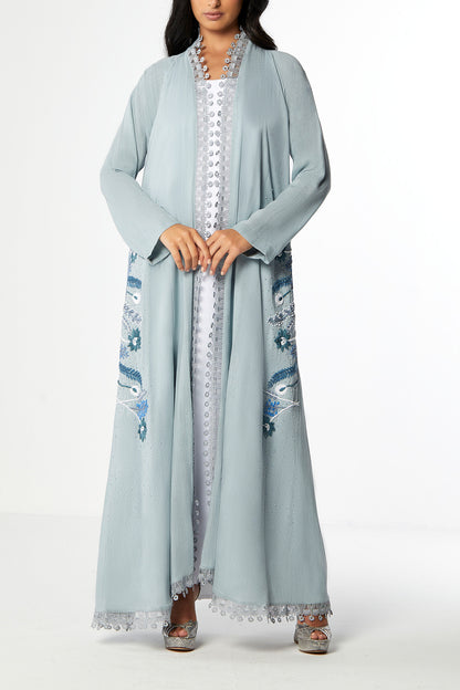 Ecru Abaya in Linen