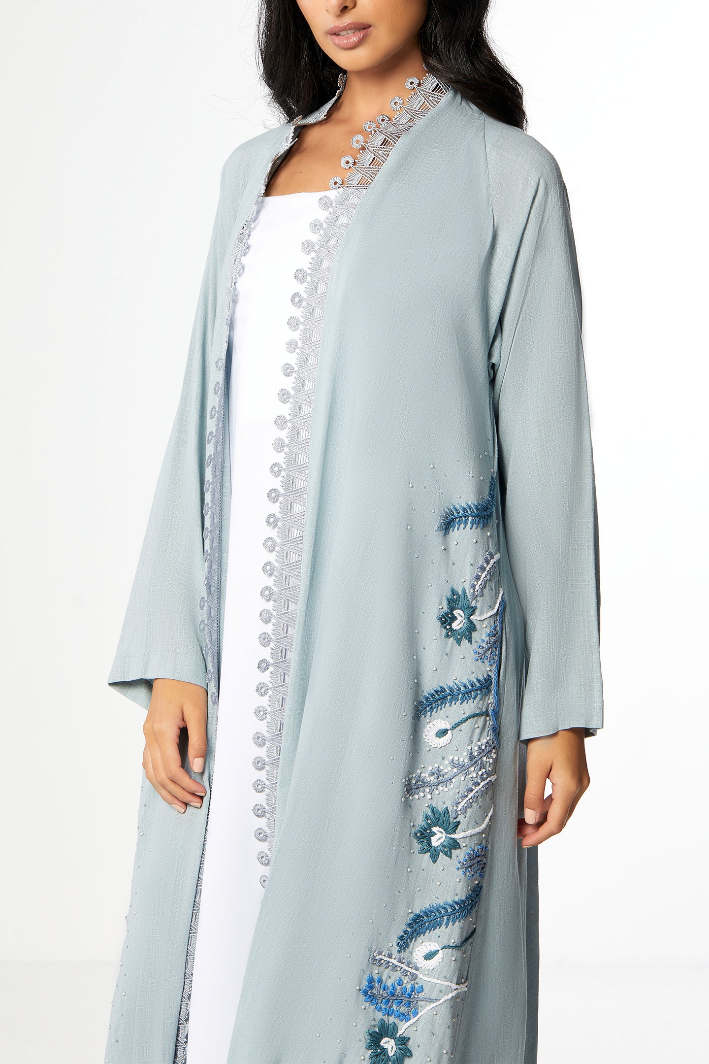 Arctic Abaya Set in Linen