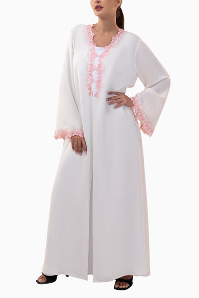 Farah Snow Abaya Set