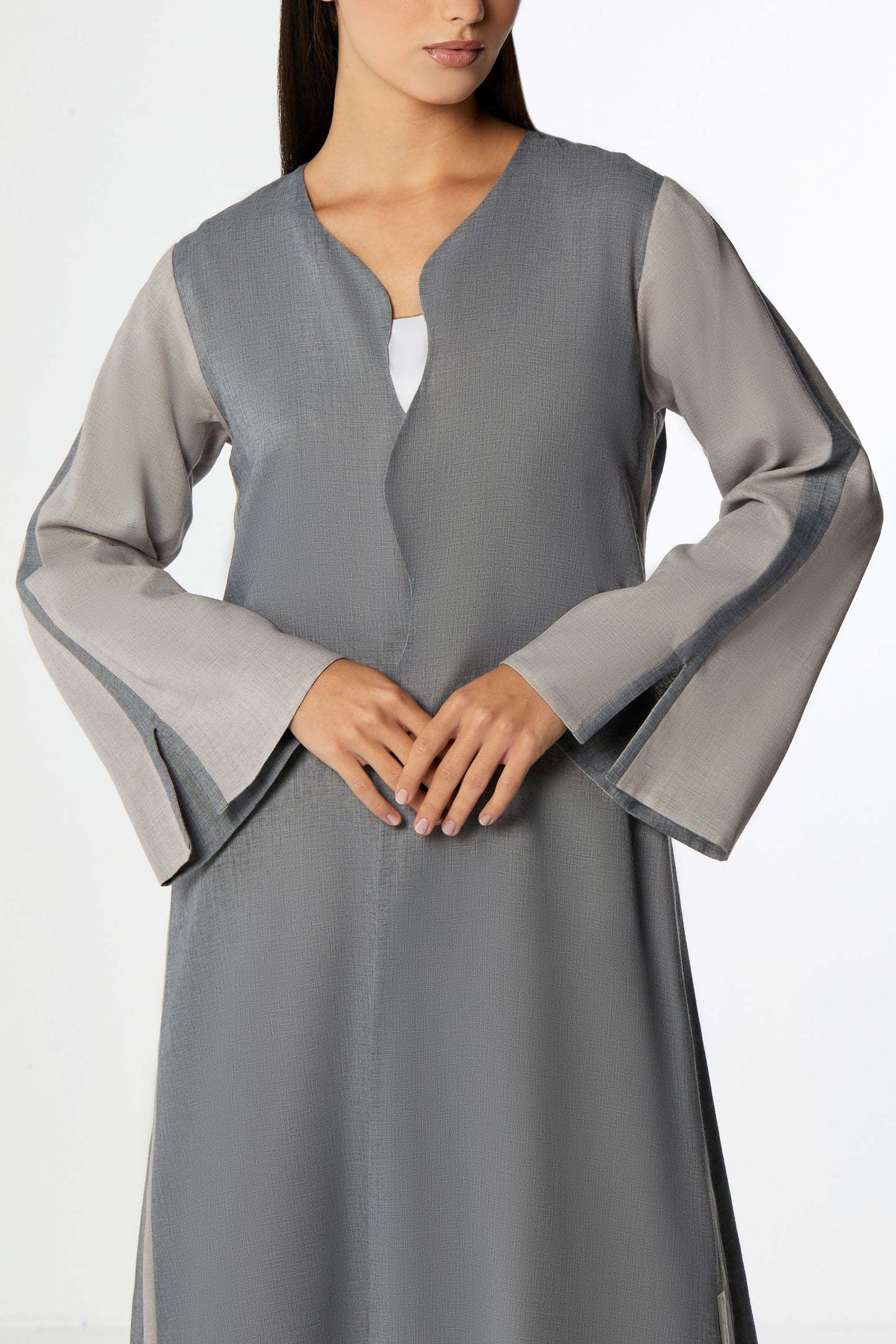 Ash Abaya Set