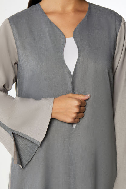 Ash Abaya Set