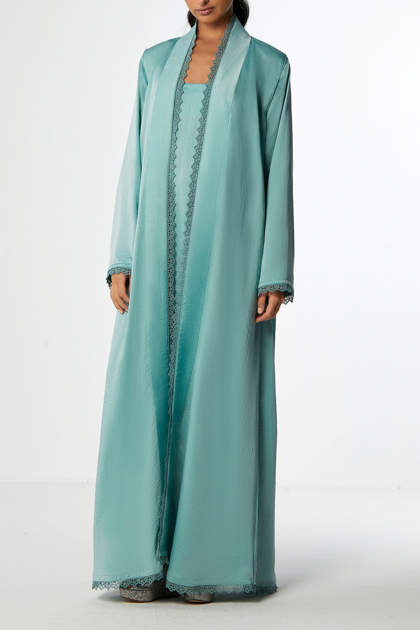 Celeste Abaya Set in Crepe Silk