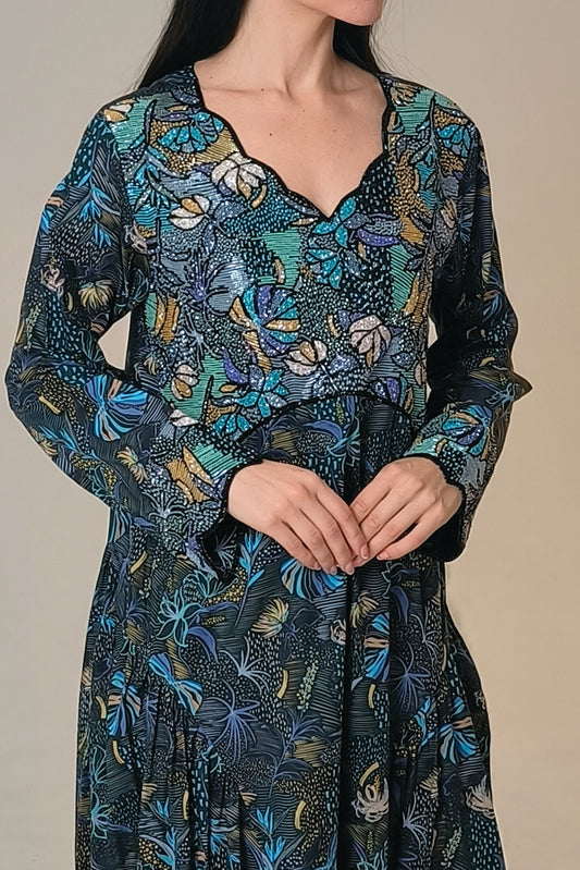 Calder Sky Dress in Tana Lawn