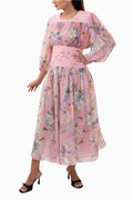 Calla Blush- Floral Print Dress