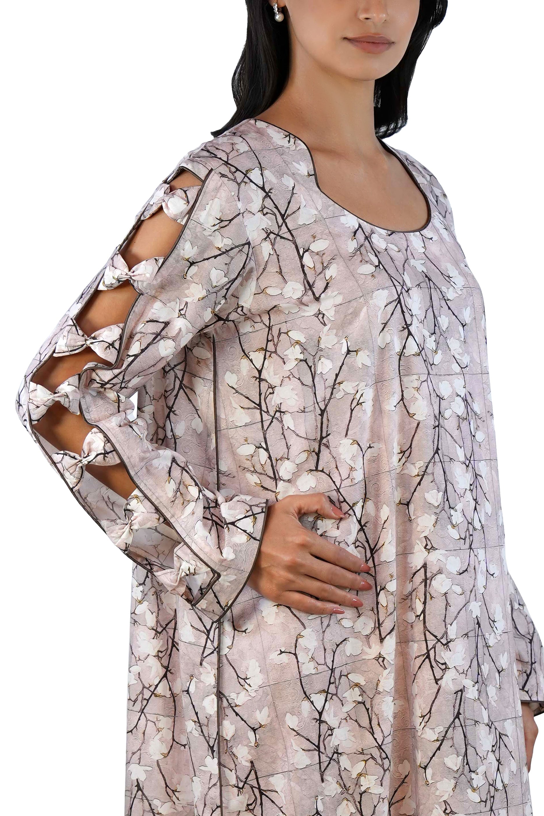 Cotera - Printed Floral Kaftan Dress