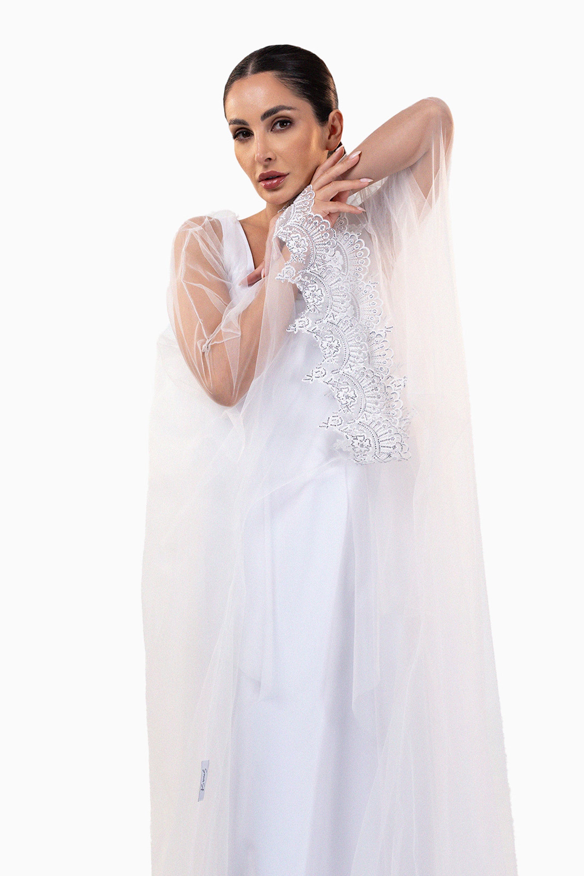 Lucia Opal - Organza Occasion Abaya