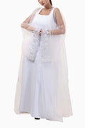 Lucia Opal - Sheer Organza Occasion Abaya